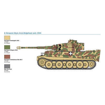 Italeri - 1:35 Pz.Kpfw. VI Ausf.E Tiger (Early  Production)