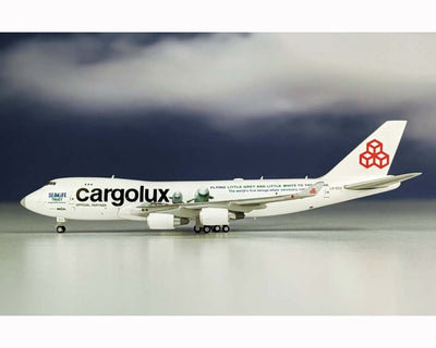 JC Wings - 1/400 Cargolux B747-400FER  LX-ECV "Sea Life Trust"