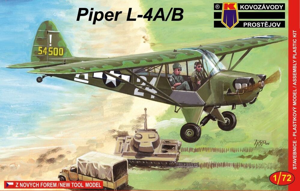 KPM0040 1/72 Piper L4A/B Gen. Patton Plastic Model Kit