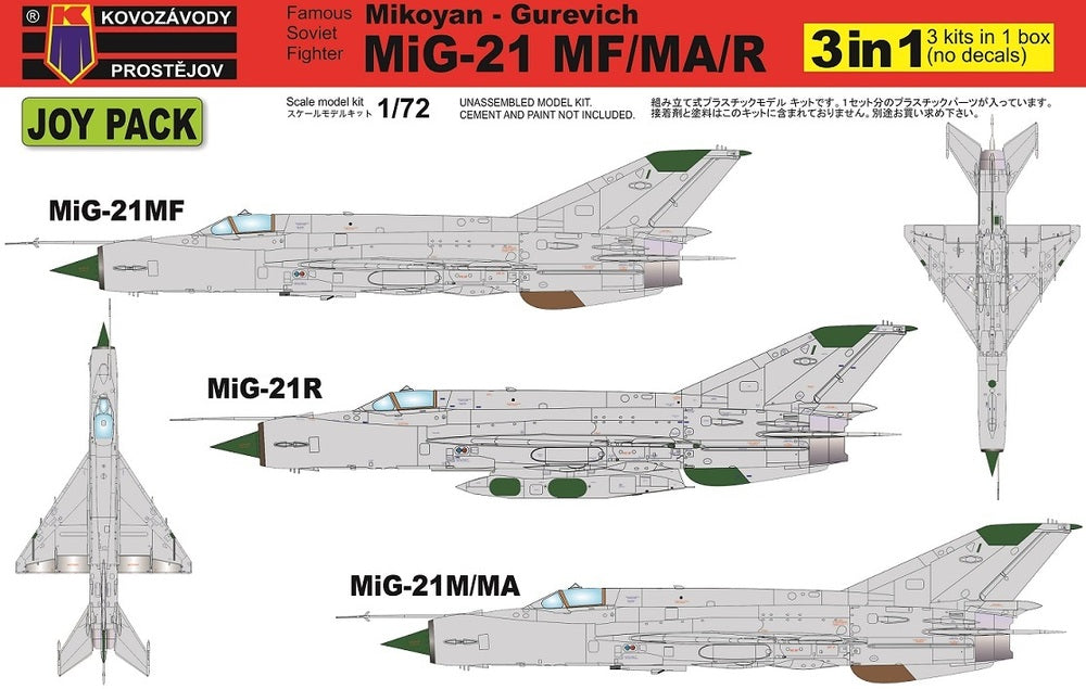 KPM0105 1/72 MiG21MF/MA/R JOYPACK Plastic Model Kit