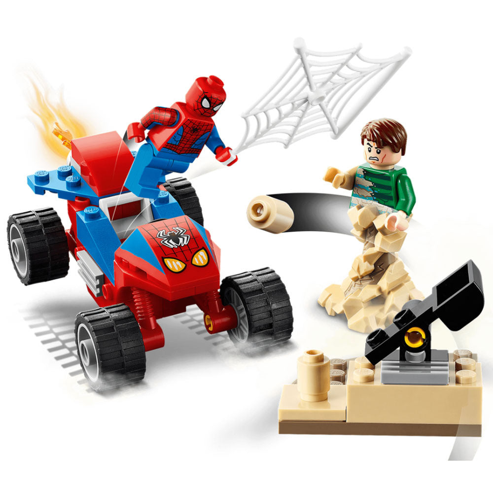 Super Heroes Spiderman and Sandman Showdown 76172