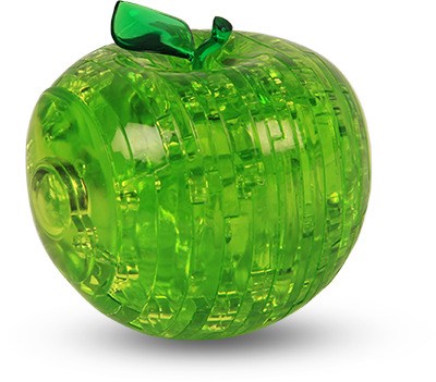 3D Green Apple Crystal Puzzle