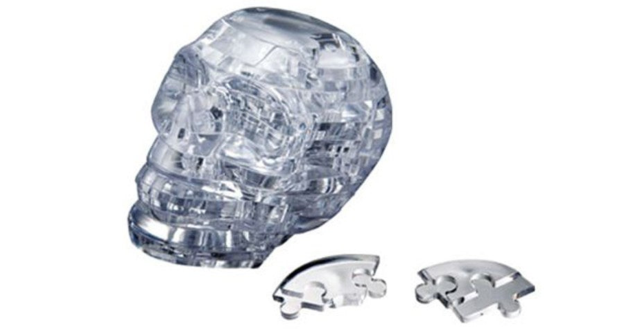 3D Crystal Puzzle: Clear Skull