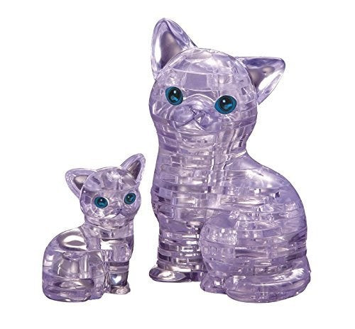 3D Crystal Puzzle: Clear Cat