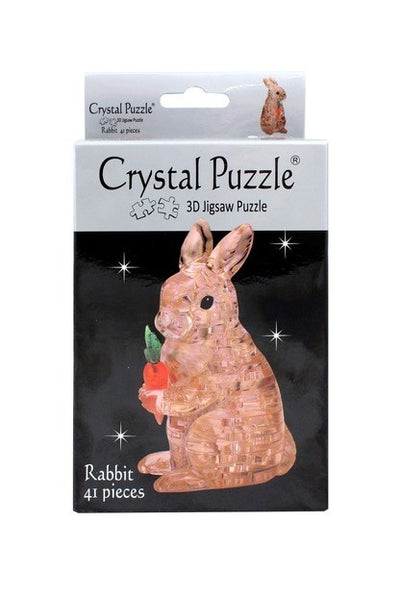 3D Crystal Puzzle: Brown Rabbit