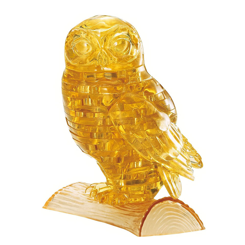 BePuzzled - 3D Gold Owl Crystal Puzzle