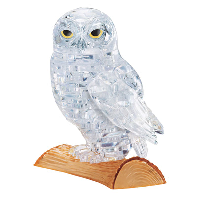 3D Clear Owl Crystal Puzzle