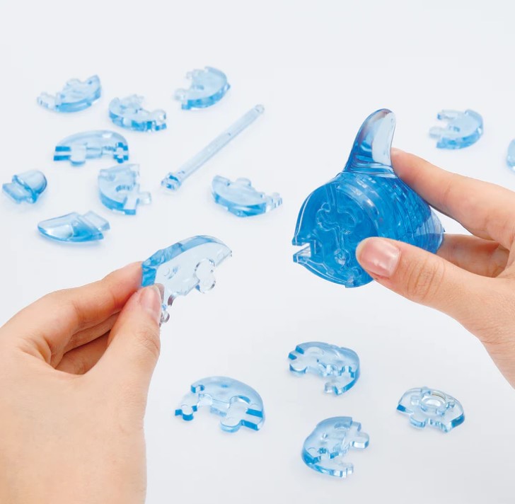 3D Blue Dolphin Crystal Puzzle