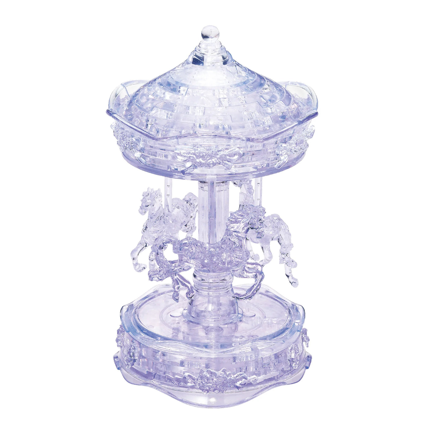 3D Clear Carousel Crystal Puzzle