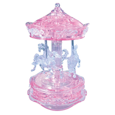 3D PINK CAROUSEL CRYSTAL PUZZLE