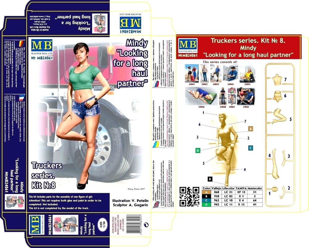 24061 1/24 Looking for a long haul partner Mindy Plastic Model Kit