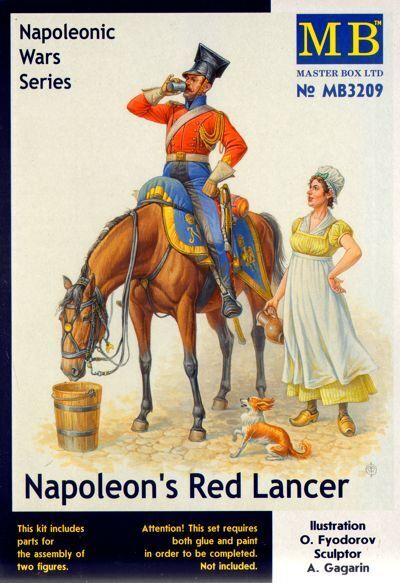 Master Box - Master Box 3209 1/32 Napoleon's Red Lancer, Napoleonic Wars Series Plastic Model Kit