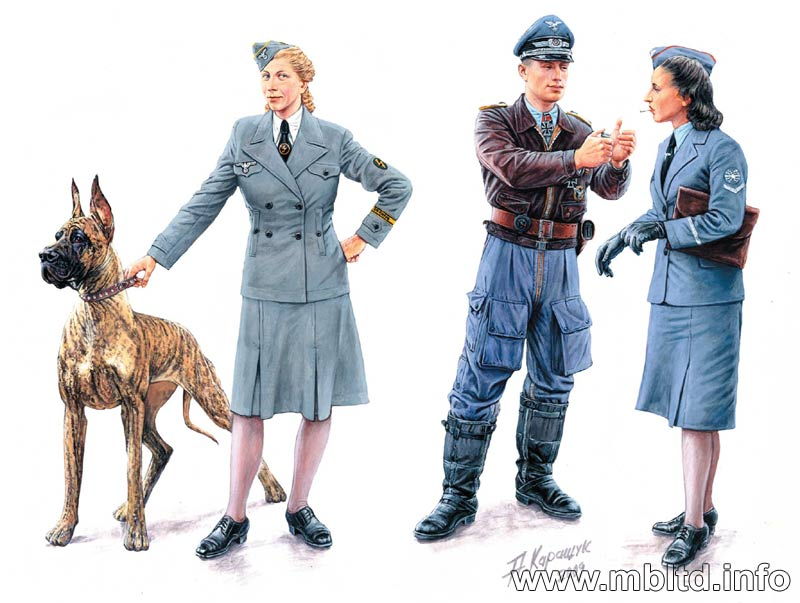 Master Box - Master Box 3557 1/35 Women at War: Germany, Luftwaffe Helferinnen Plastic Model Kit