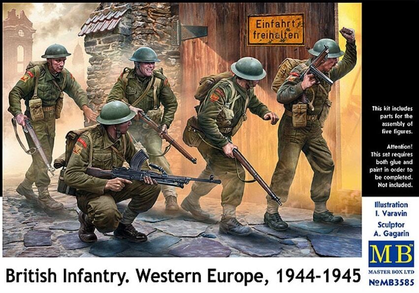 3585 1/35 British Infantry. Western Europe. 19441945 NEW! Plastic Model Kit