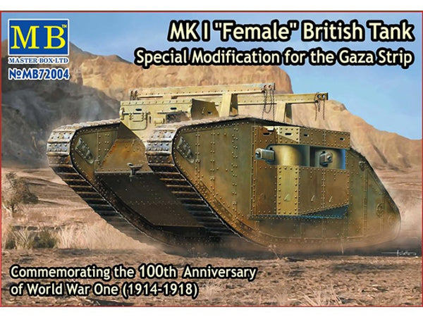Master Box - Master Box 72004 1/72 MK I Female British Tank, Special Modification for the Gaza Strip