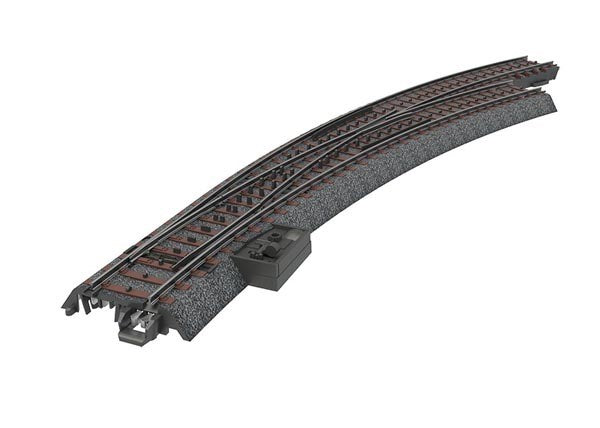 HO CTrack R/H Curved T/Out R3 30deg