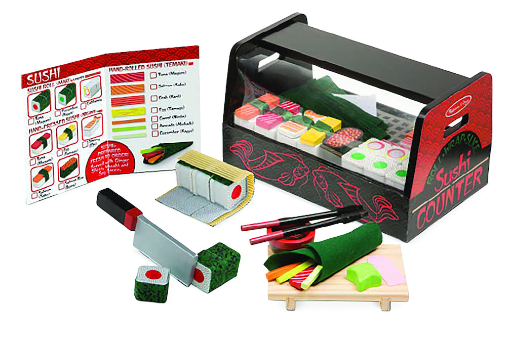 Roll Wrap and Slice Sushi Counter