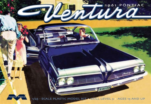1211 1/25 1961 Pontiac Ventura SD Plastic Model Kit