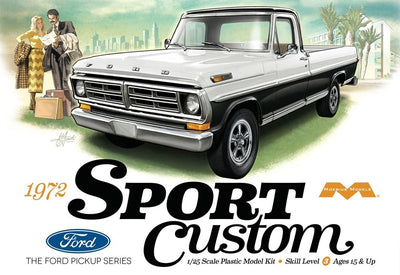 1220 1/25 1972 Ford Sport Custom Pickup Plastic Model Kit
