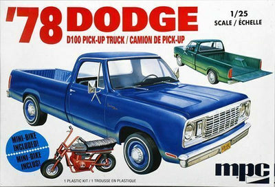 901M 1/25 1978 Dodge D100 Custom Pickup Plastic Model Kit