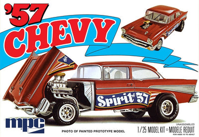 904 1/25 1957 Chevy Flip Nose   Spirit of 57   Plastic Model Kit