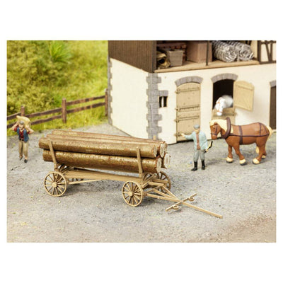 Noch - HO Wooden Carriage (W/Out Load)