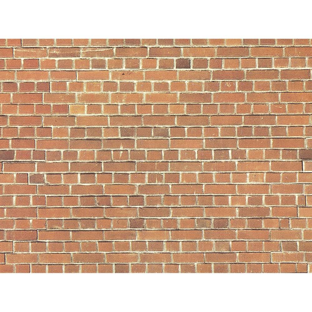 Noch - HO Wall Red Brick 32x15cm