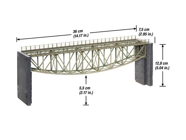 Fishbelly Bridge 360mm inc. b/heads