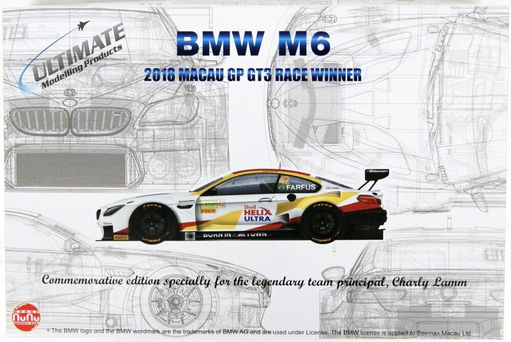 24008 1/24 BMW M6 Gt3 Special edition 3 Goodbye Charly team Schnitzer