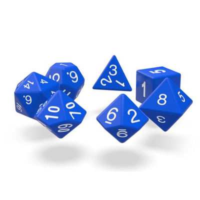 RPG Dice Set Solid Blue Set of 7