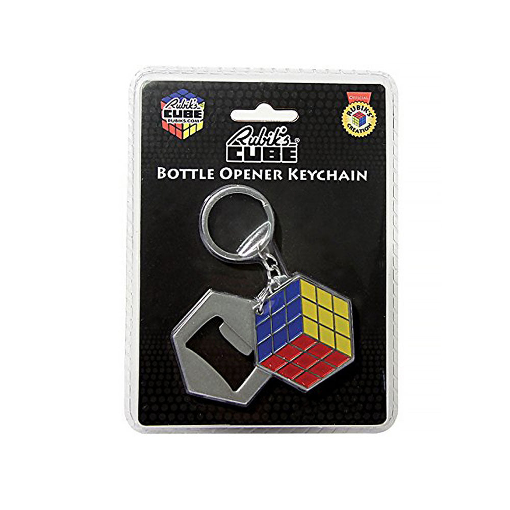 Rubiks Cube Bottle Opener Keychain