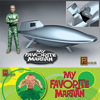 9912 1/18 My Favorite Martian  Uncle Martin and Spaceship prebuilt