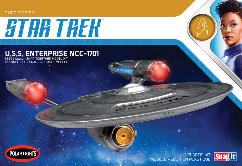 POL971 1/25 Star Trek Discovery USS Enterprise Snap 2T Plastic Model Kit