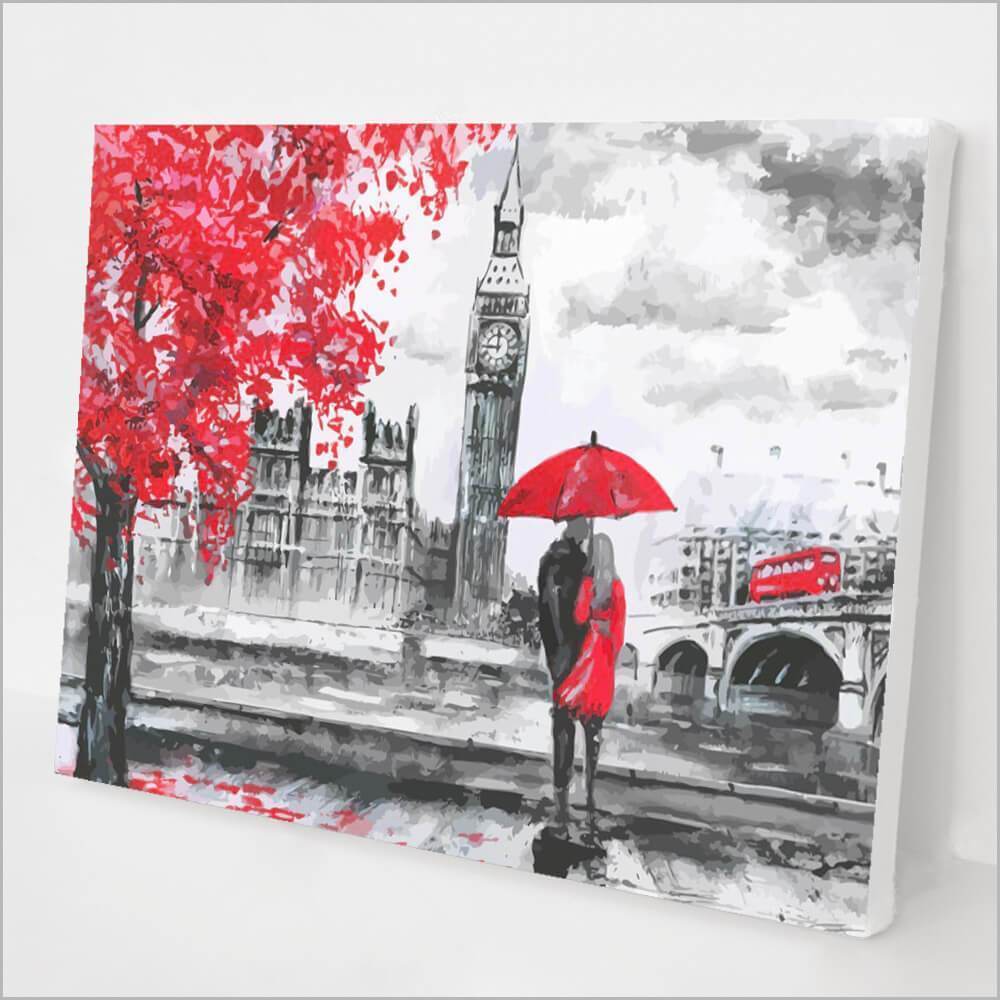 Paint by Numbers Kit London Love