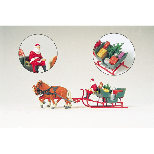 30448 HO Santa Horse Sleigh and Presents