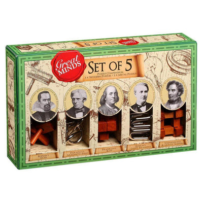 Great Minds: Mens Set of 5 Puzzles