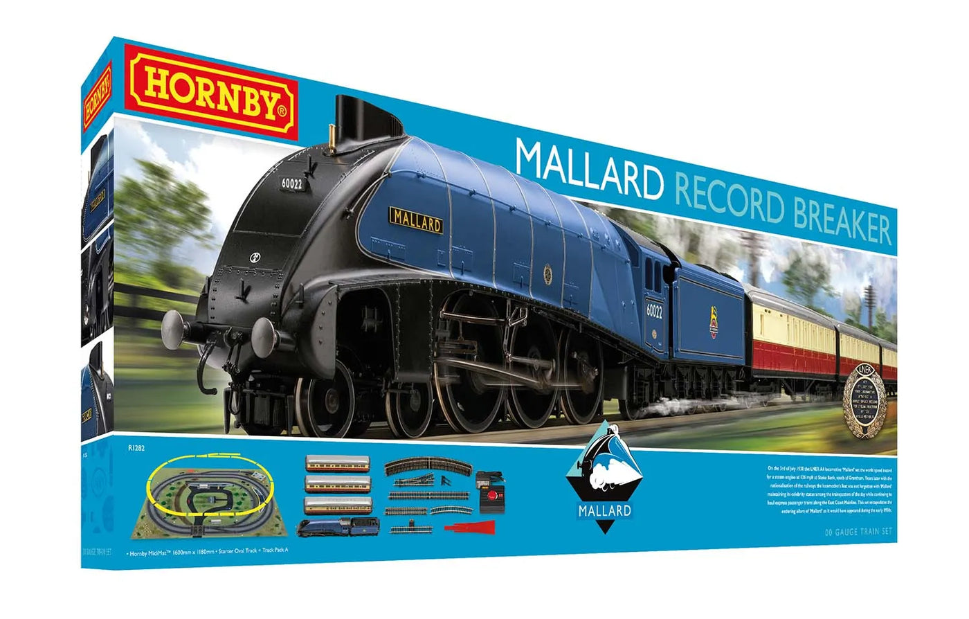 HORNBY MALLARD RECORD BREAKER TRAIN SET