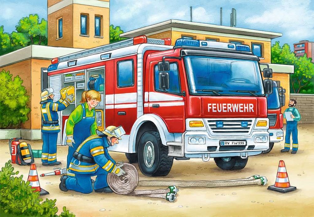 2x12pc Police and Firefighters Puzzle