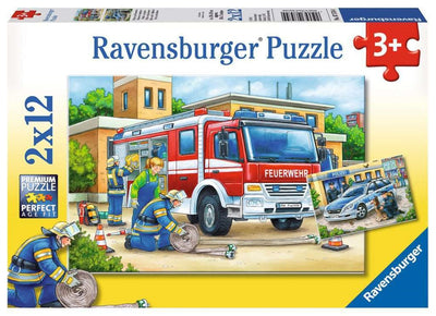 2x12pc Police and Firefighters Puzzle