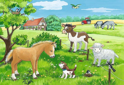 2x12pc Baby Farm Animals Puzzle