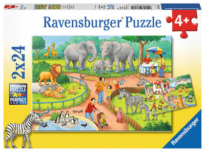 2x24pc A Day at the Zoo Puzzle