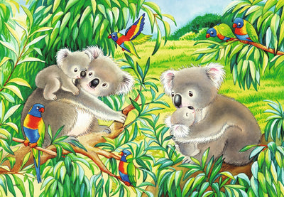 2x24pc Sweet Koalas and Pandas Puzzle