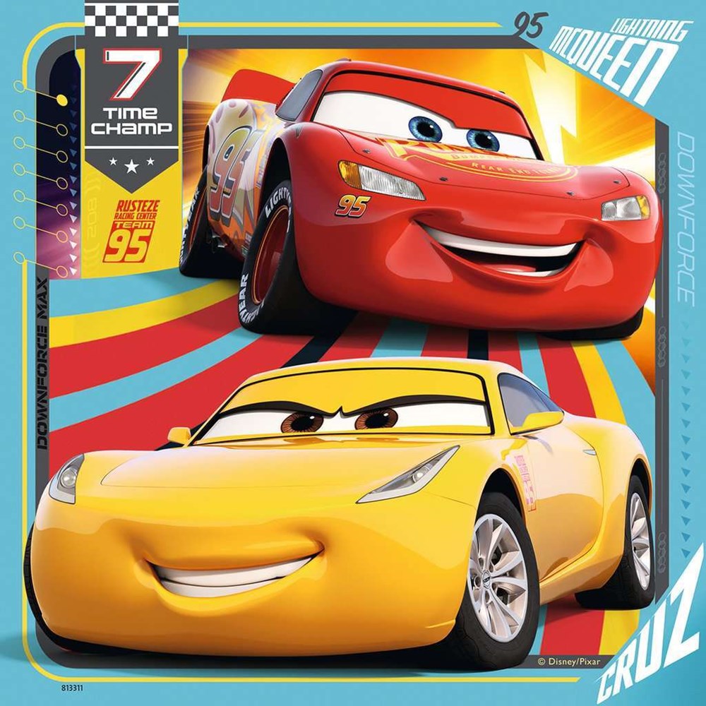 3x49pc Disney Cars 3 Collection