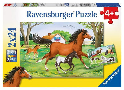 2 x 24pc World of Horses Puzzle