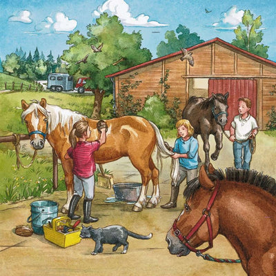 3x49pc A Day with Horses Puzzle