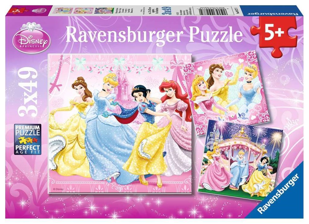 3x49pc Disney Snow White Puzzle