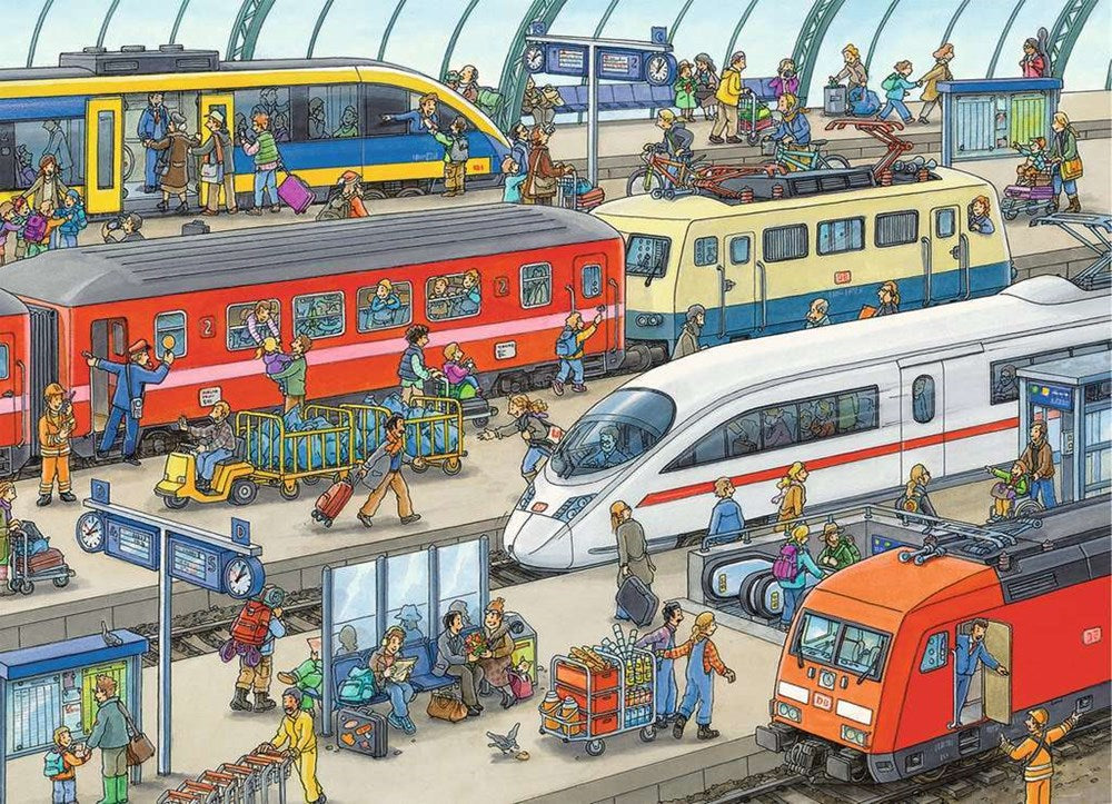 60pc Railway Station Puzzle