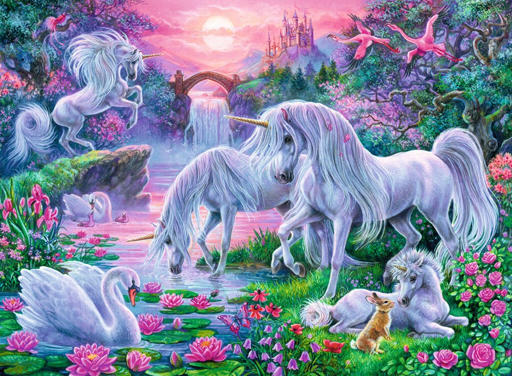 150pc Unicorns at Sunset Puzzle