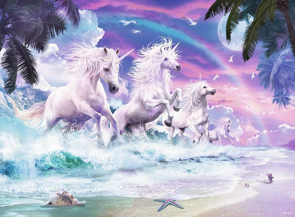 150pc Unicorns on the Beach Puzzle