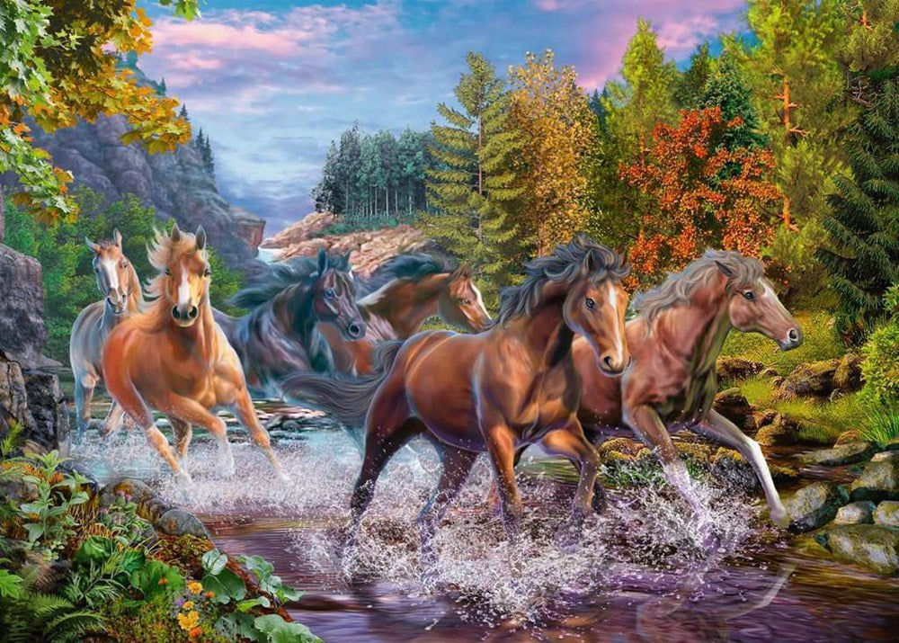 100pc Rushing River Horses